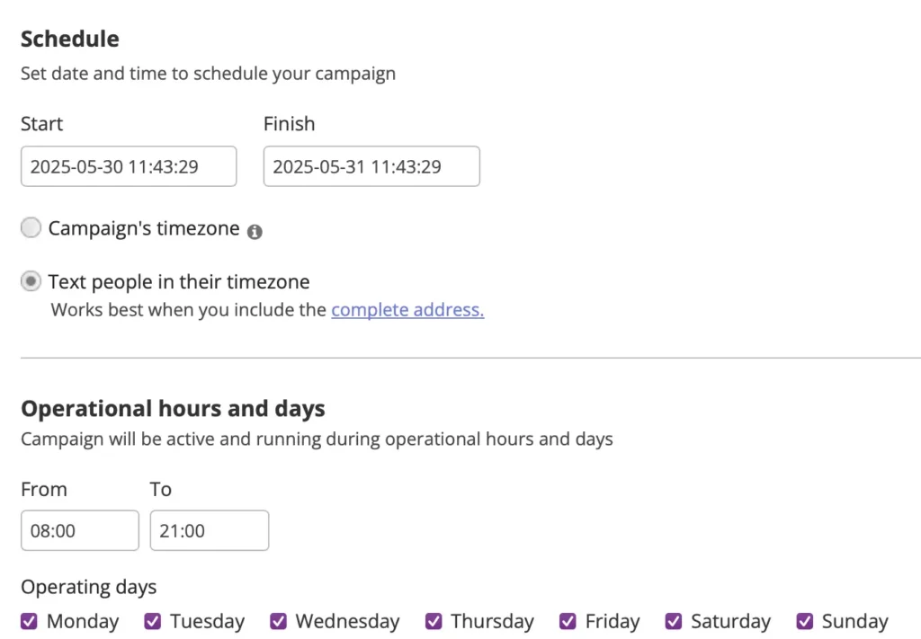 what-is-peer-to-peer-texting-schedule